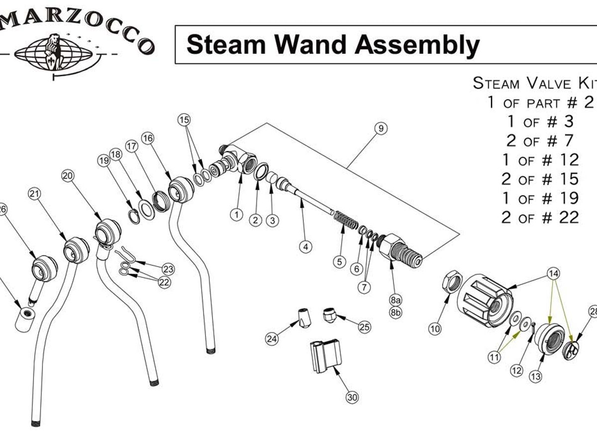 La Marzocco GS3 Steam wand